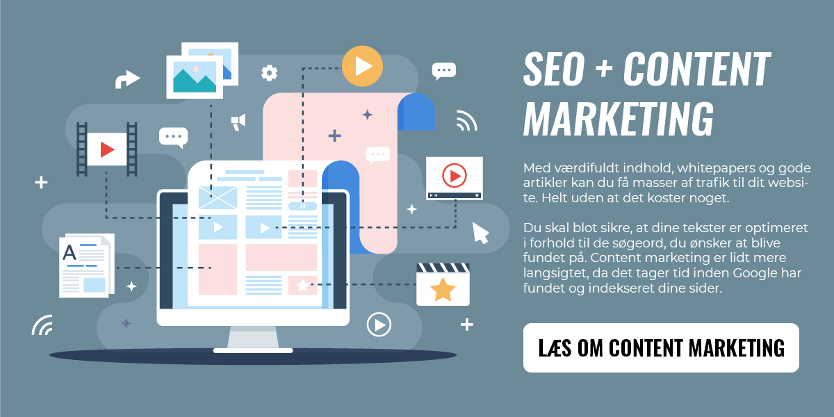 SEO og content marketing er en stærk kombination