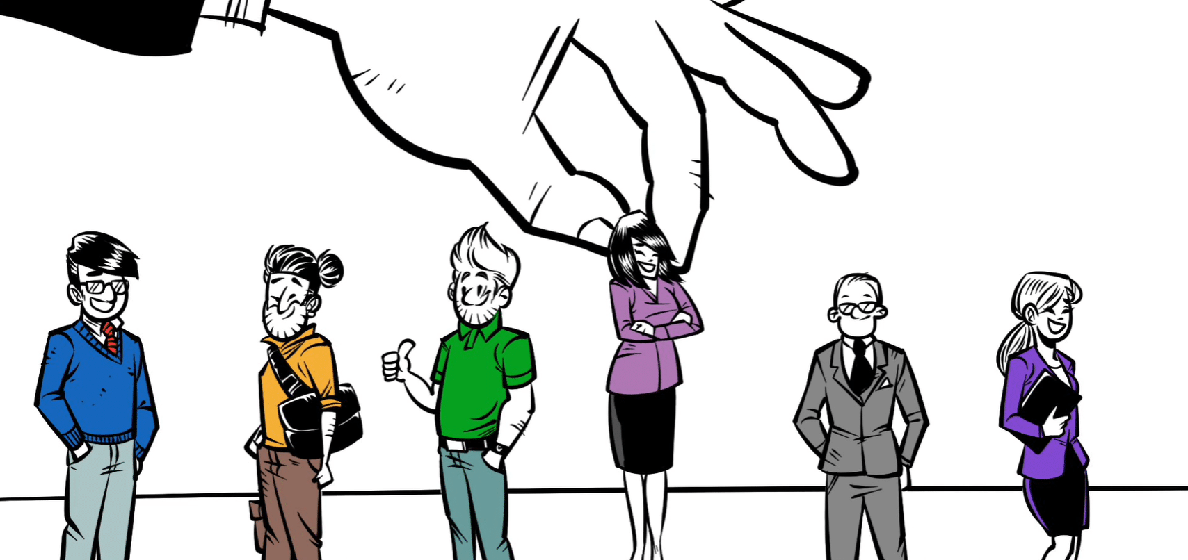 Med doodle film kan man tegne sig til illustrationer, som det kan være umuligt at filme