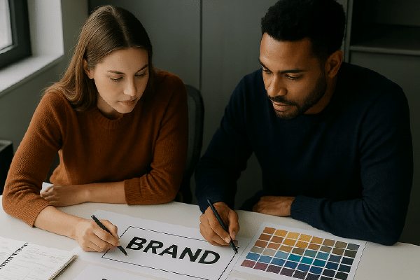 Forberedelse til branding og profilfilm i fht. farver og budskaber