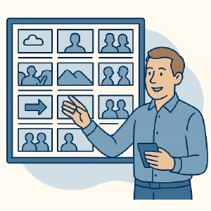 Storyboard til videoproduktion