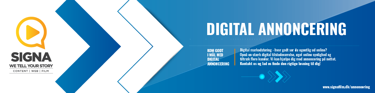 Online annoncering med film på LinkedIn, Facebook, Instagram og Google Ads