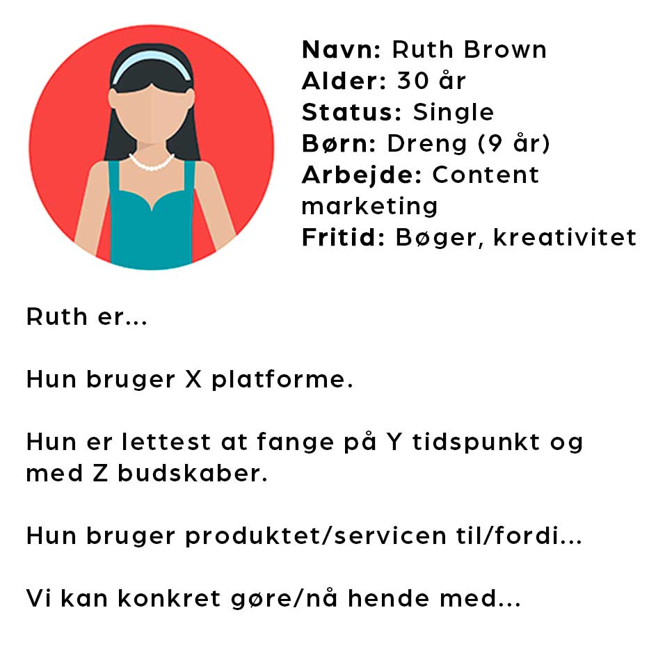 Hvad er en persona - og hvordan skal du bruge den? - Specifikt eksempel på en konkret persona