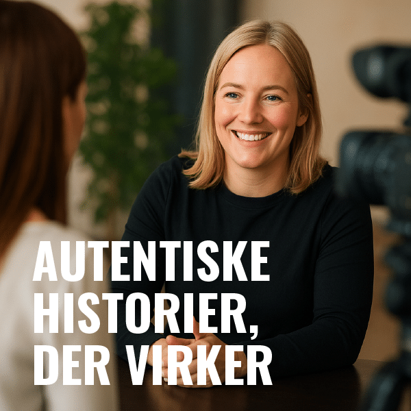 Interviewsituation til kundecase-video med autentiske historier der virker