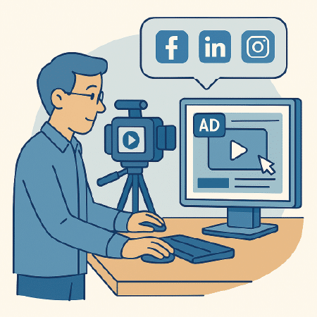 Online annoncering - optagelse og versionering til hvert enkelt af de sociale medier