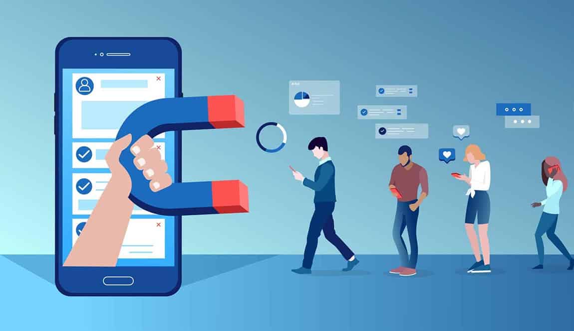 Sociale medier fungerer som en magnet