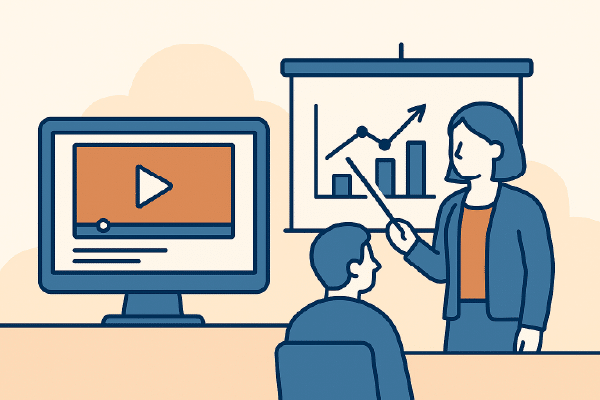 Integration i undervisning – Undervisningsfilmene leveres i de formater, I har brug for, så de kan bruges i LMS, intranet eller fysisk undervisning.