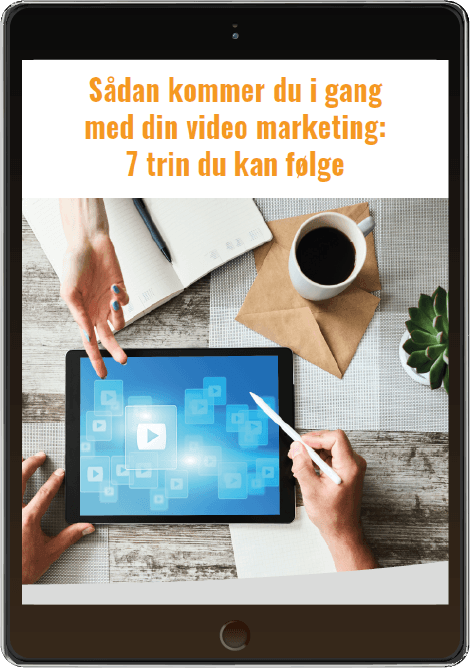 Ipad med video marketing whitepaper efter download